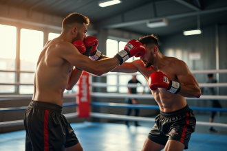 Séance de Muay Thai dynamique dans un gym moderne à Strasbourg