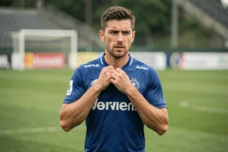 Joueur de A-League en maillot de club sur le terrain d'entraînement, illustrant l'impact des transferts récents sur la saison 2026